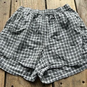 Brandy Melville Black and White Cotton Shorts